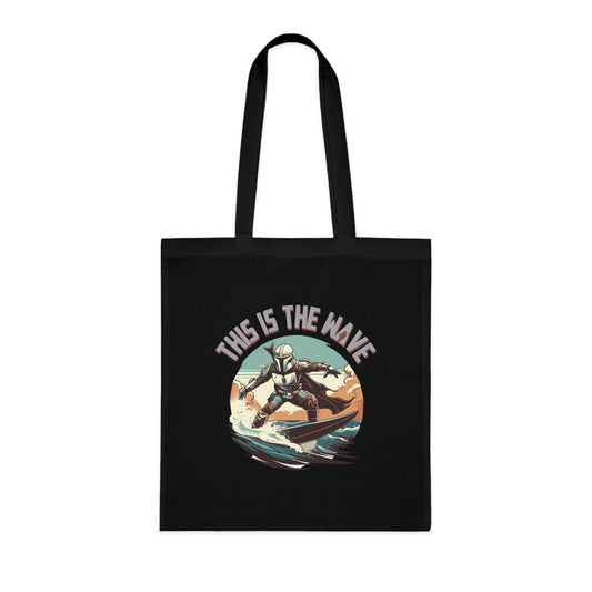 This is the Wave Cotton Tote Bag